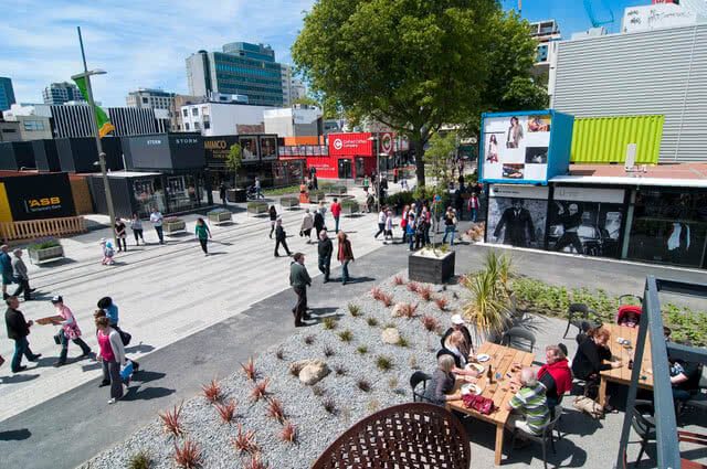 Image of Christchurch post-earthquake with the redevelopment that has taken place