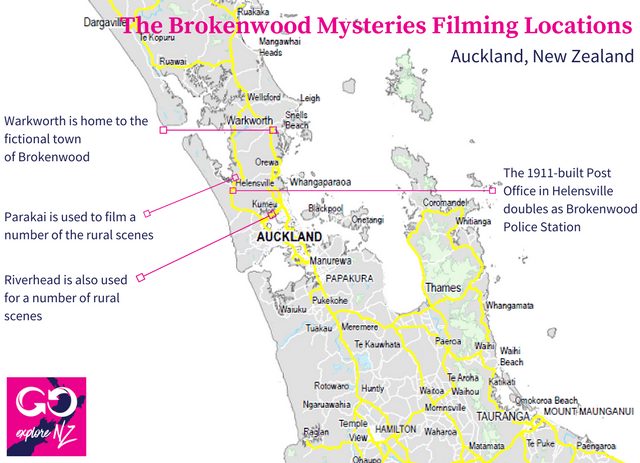 Helensville New Zealand Map The Brokenwood Mysteries Filming Locations Nz – Revealed! - Explore Nz