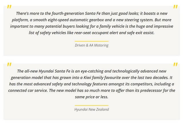 All new Hyundai Santa Fe quotes